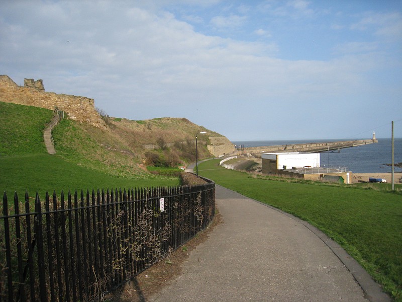 2011 UK England Newcastle  0280.jpg - A visit to Newcastle in the UK, April 2011. The first day was getting there, seeing downtown, shopping, "The Keep", the Grand Hotel, and the coast.